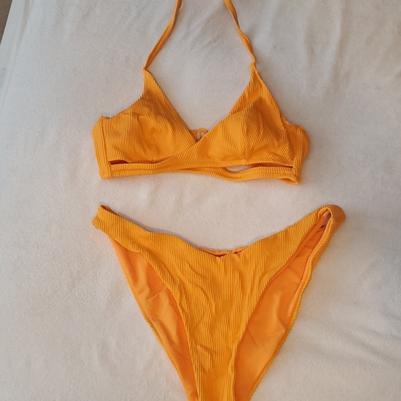 Orangey/Yellow Swim Suit - Picture 1 of 3
